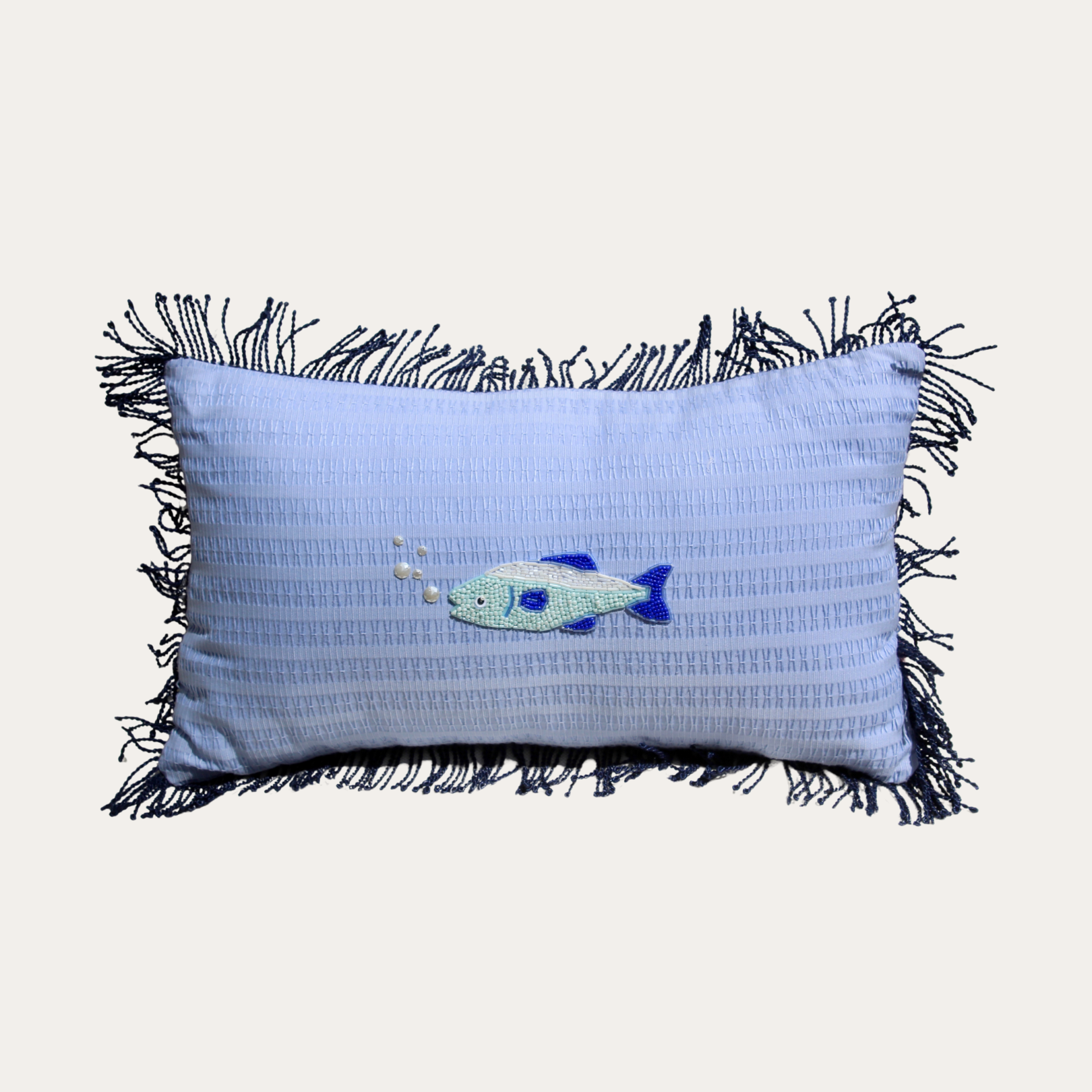 Blue Fish Scatter Cushion