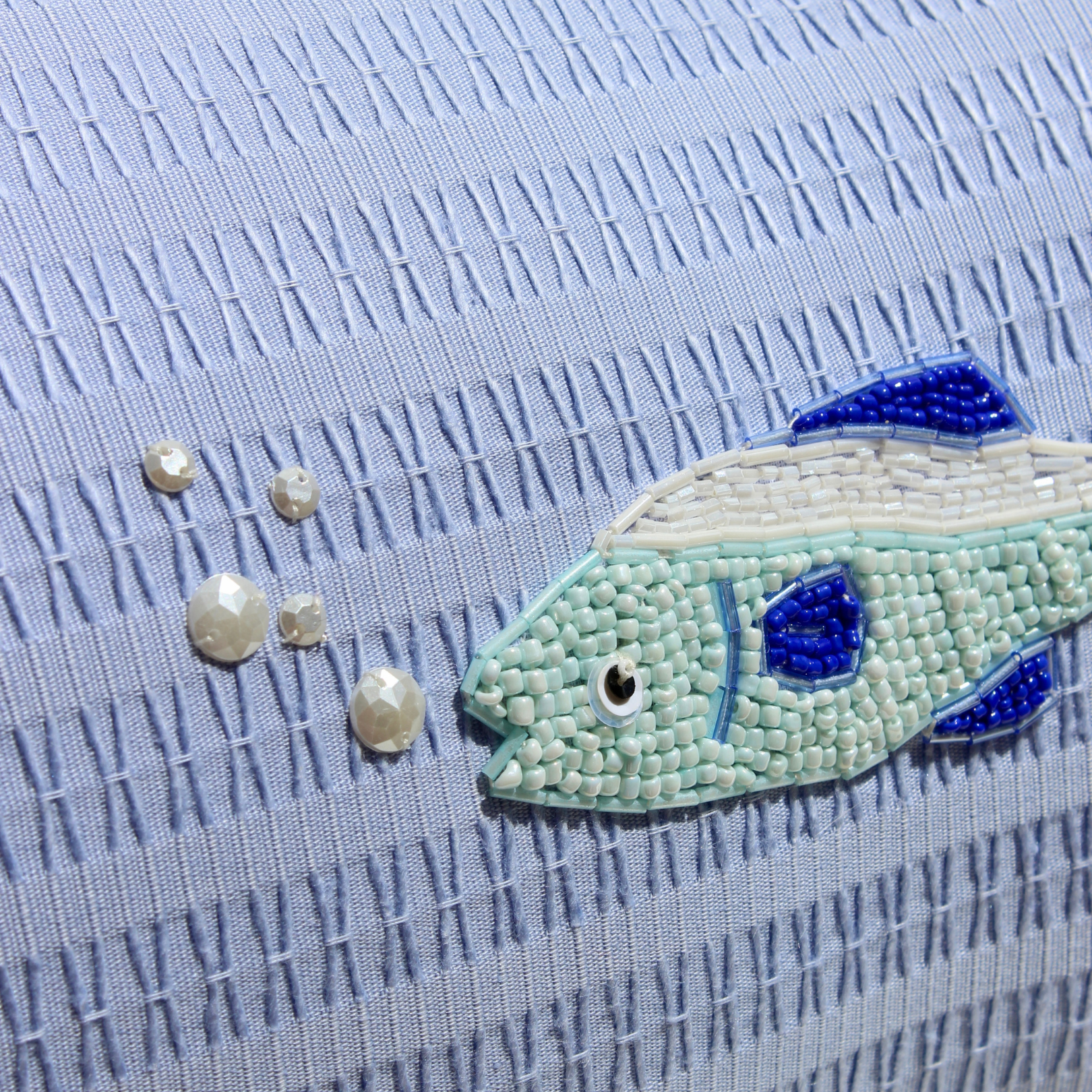 Blue Fish Scatter Cushion