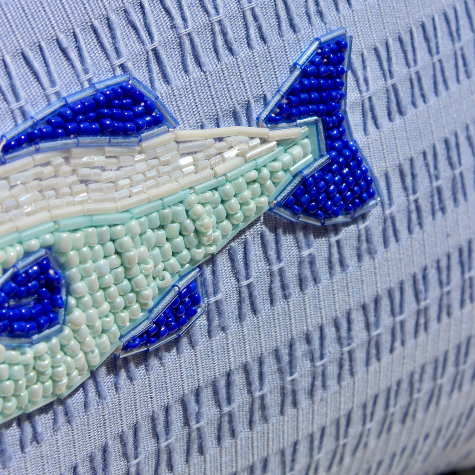 Blue Fish Scatter Cushion