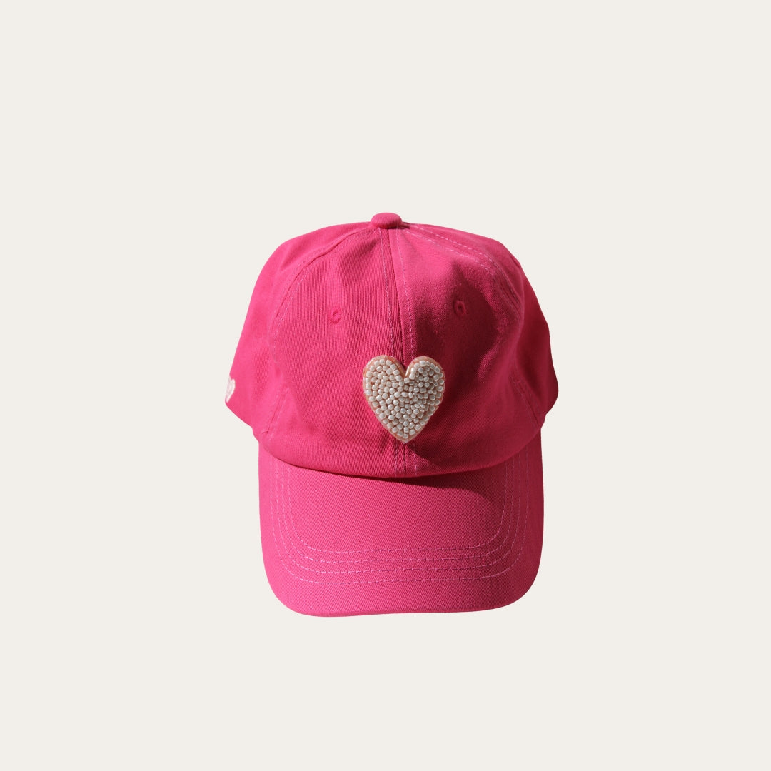 Pink Heart Hat