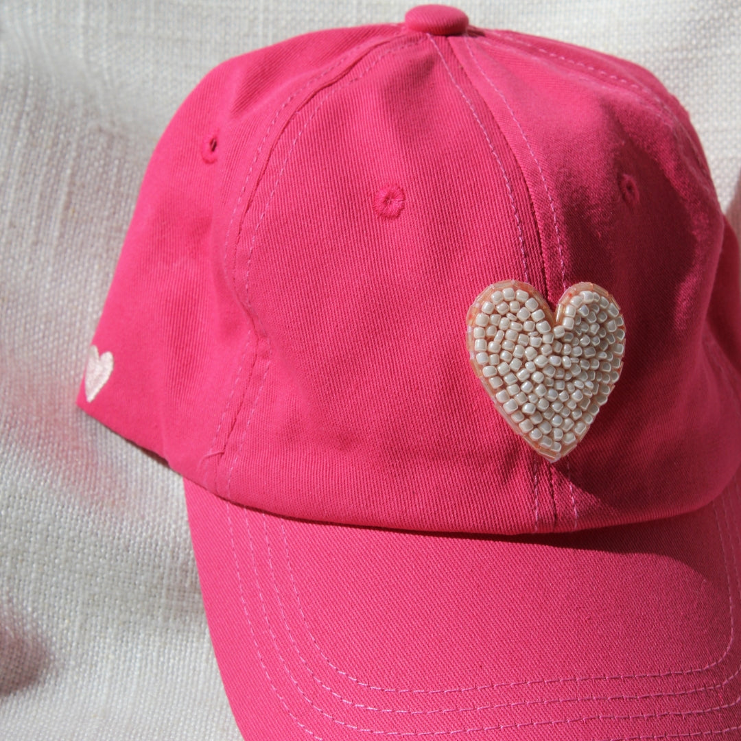 Pink Heart Hat