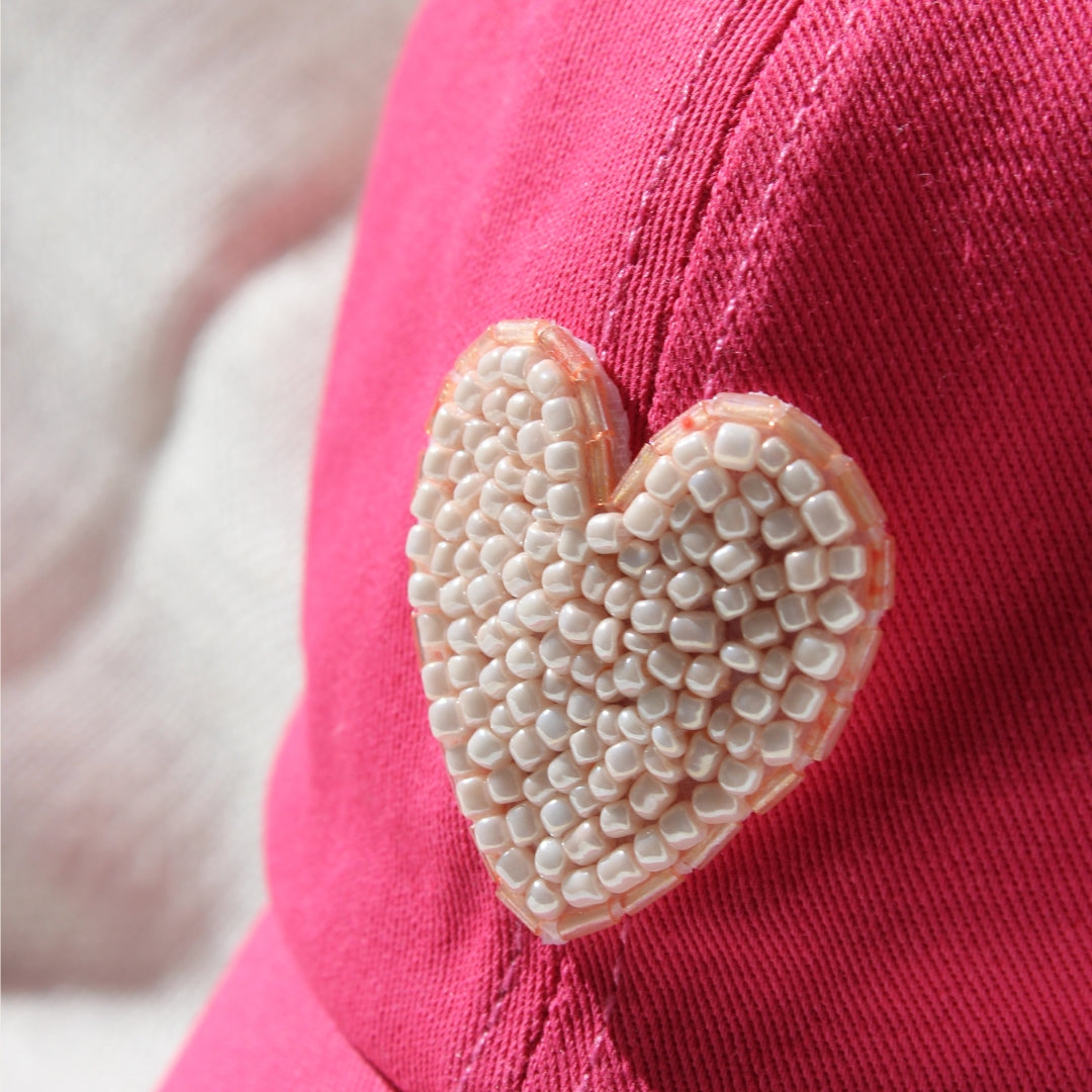 Pink Heart Hat
