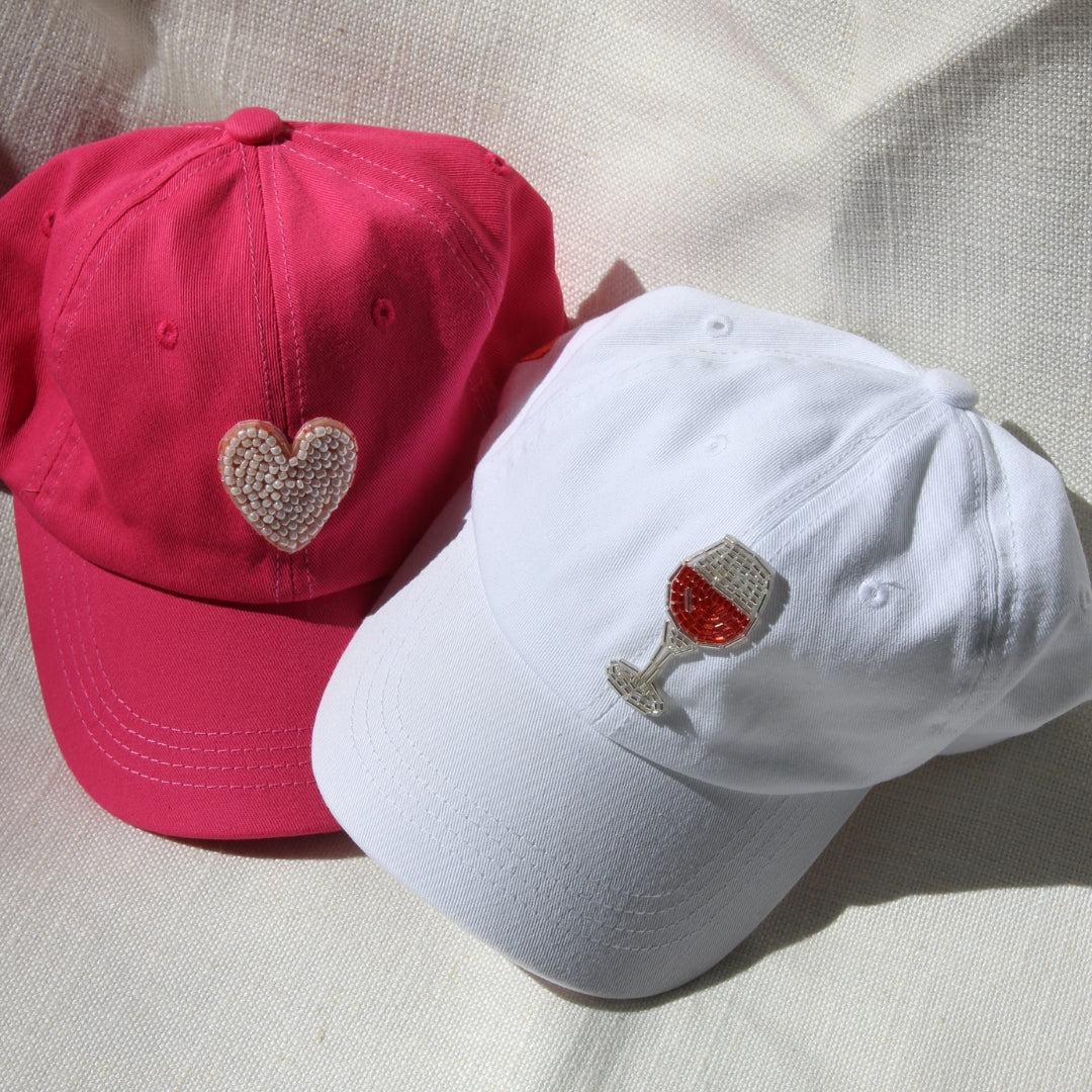 Pink Heart Hat