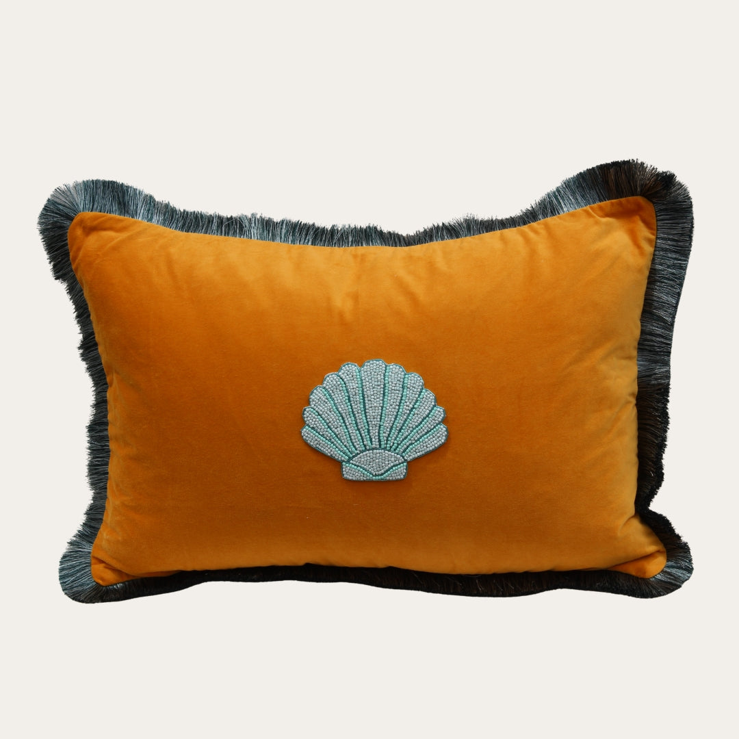 Blue Shell Scatter Cushion