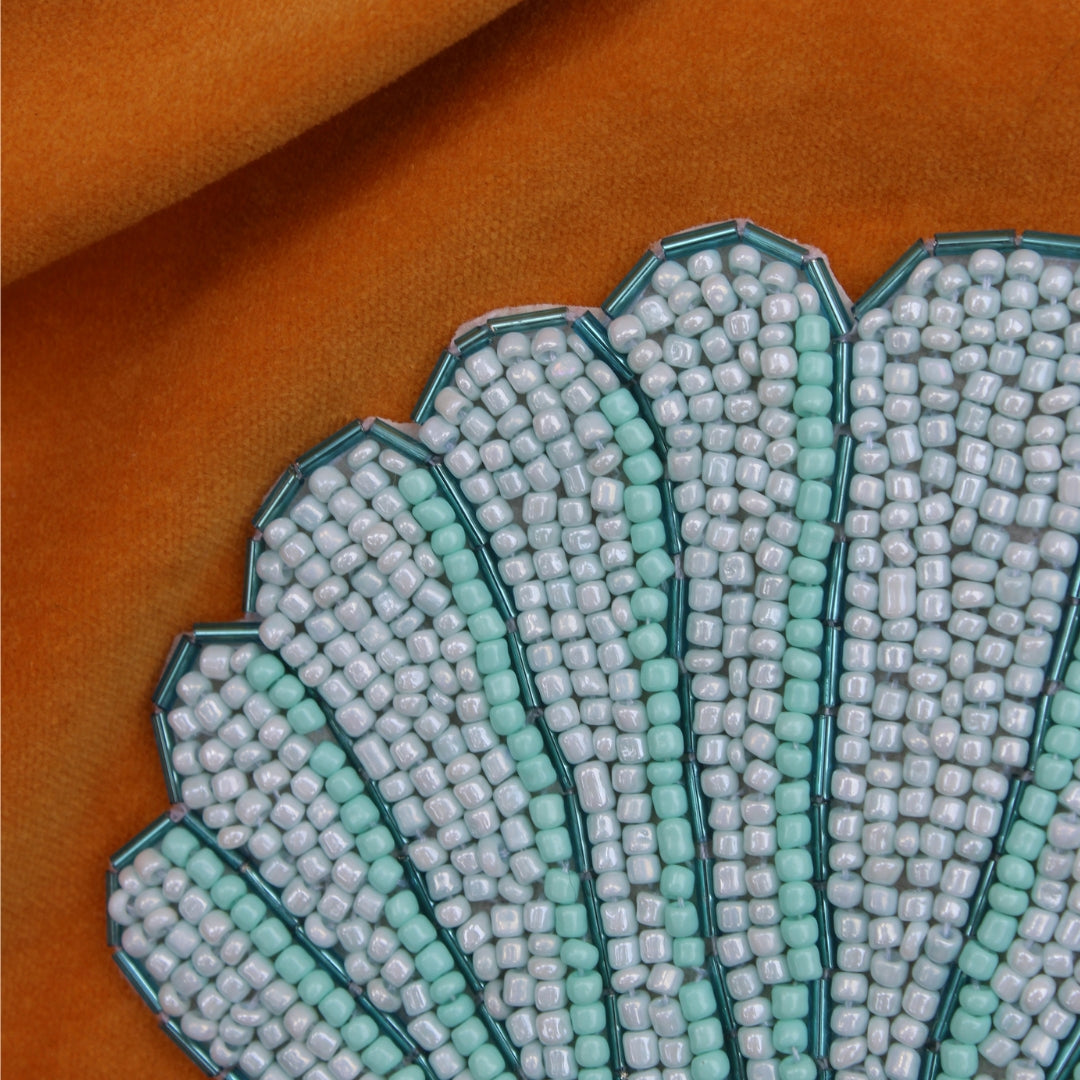 Blue Shell Scatter Cushion