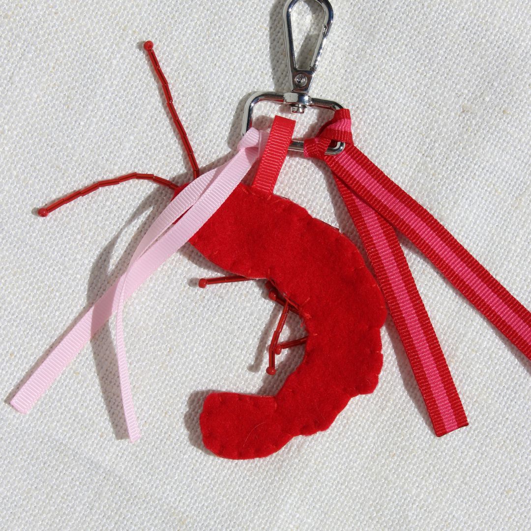 Shrimp Keychain