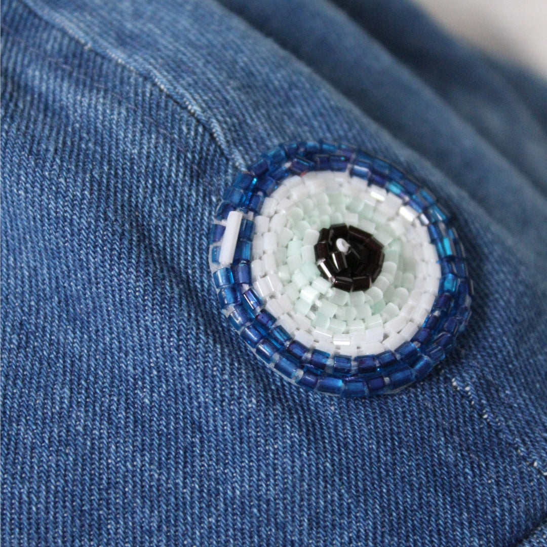 Beaded Hat - Evil Eye