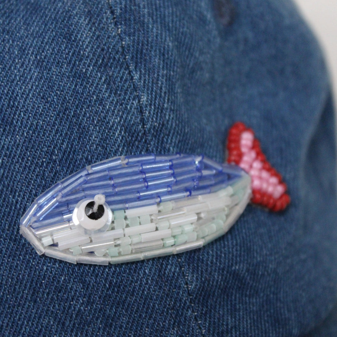 Beaded Hat - Fish