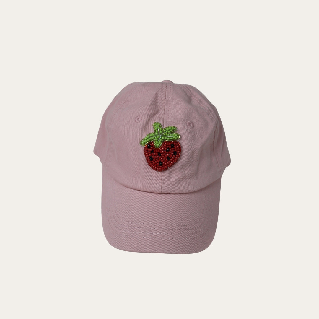 Beaded Hat - Strawberry