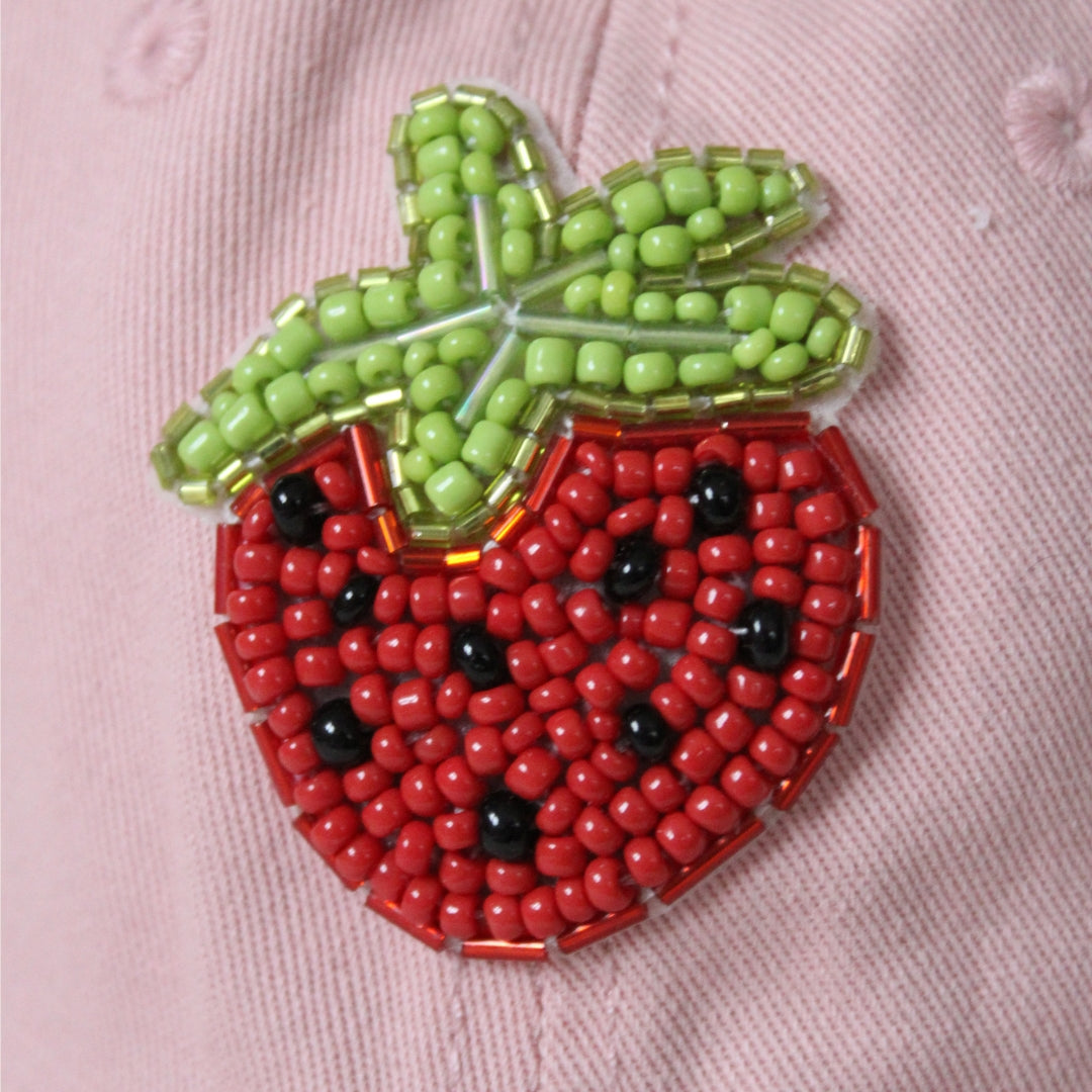 Beaded Hat - Strawberry