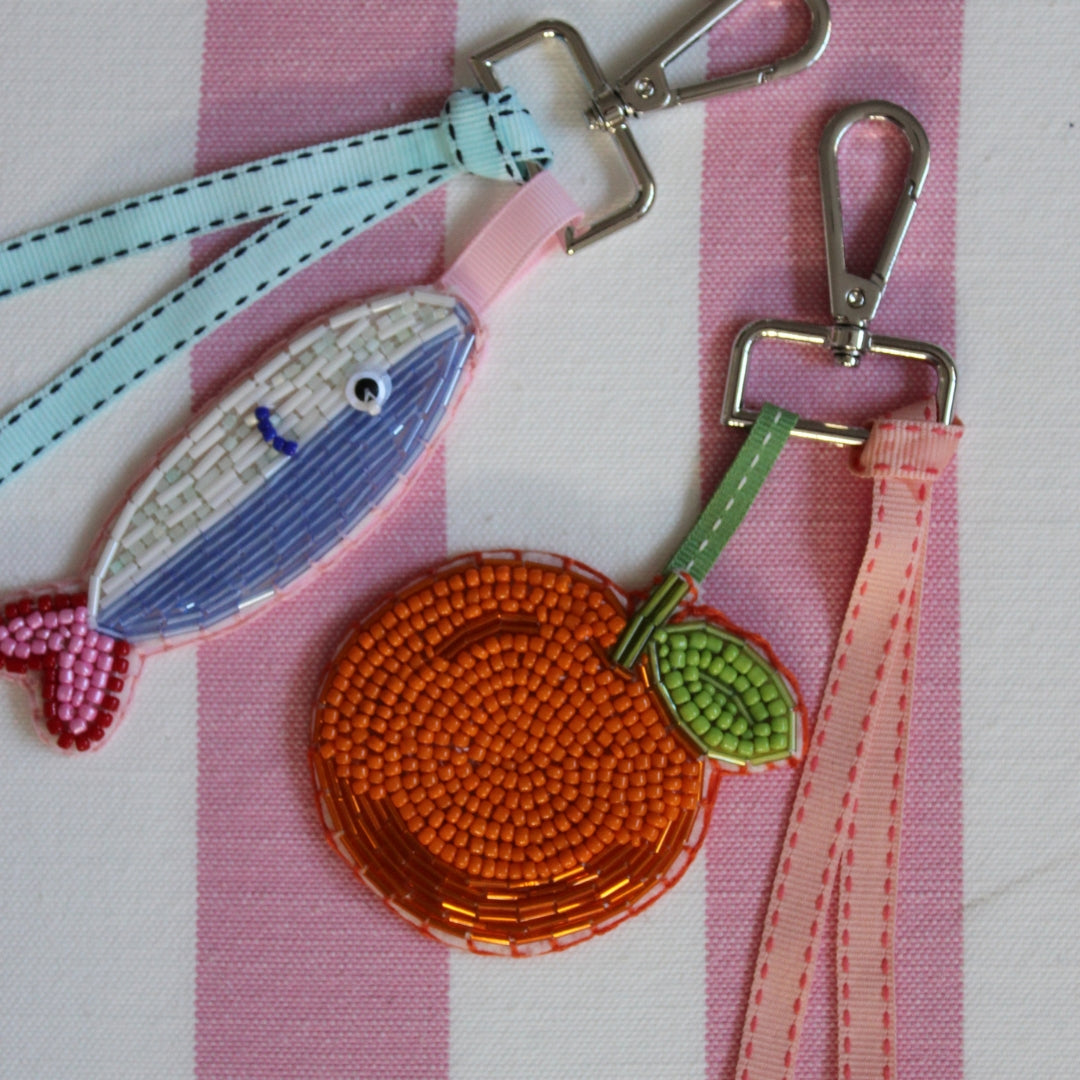 Orange Bag Charm