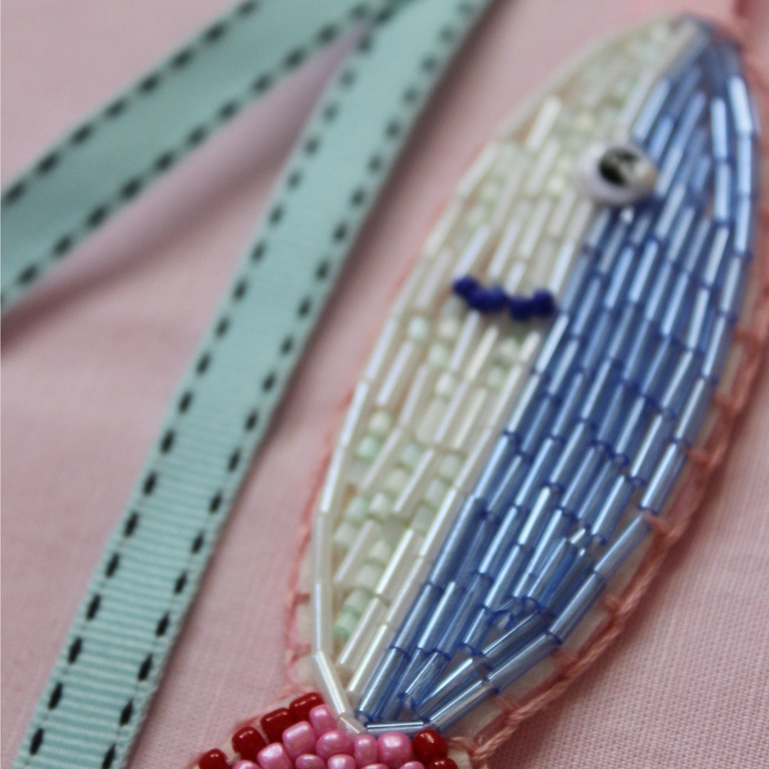 Blue Sardine Bag Charm