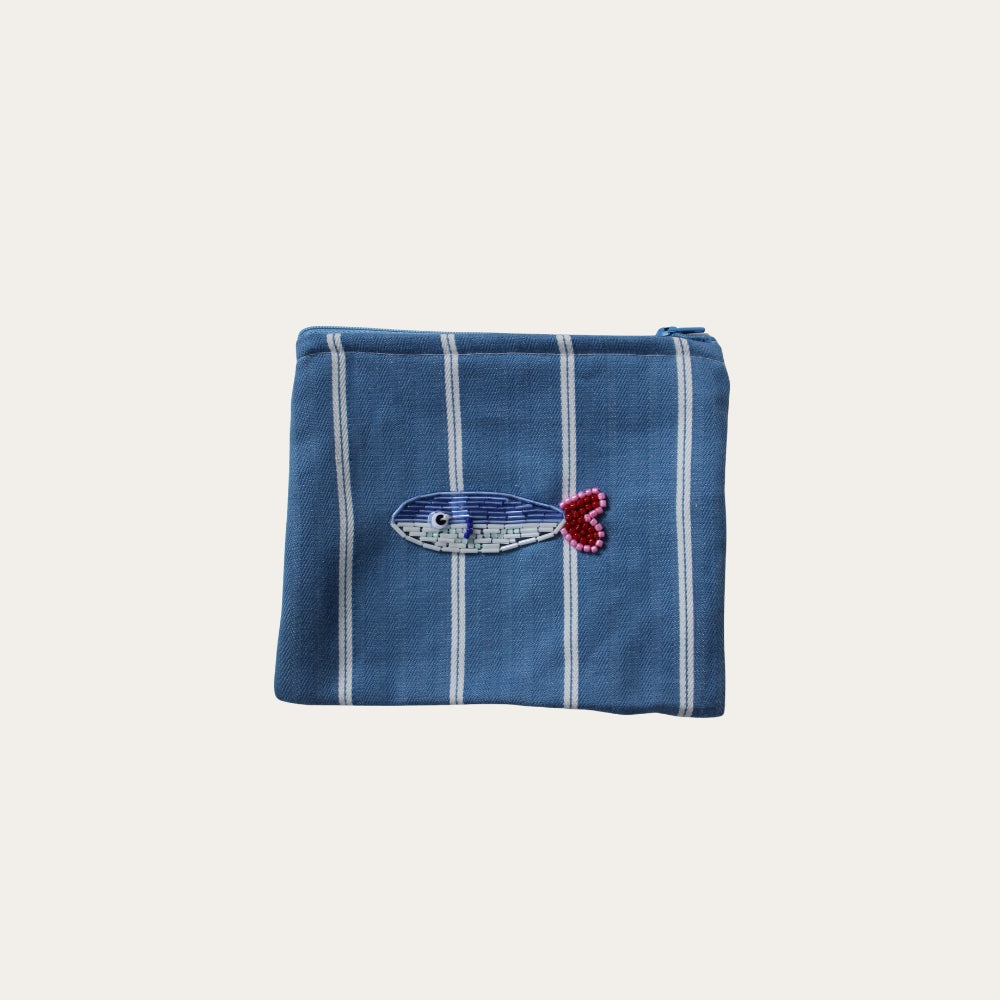 Blue Sardine Coin Purse