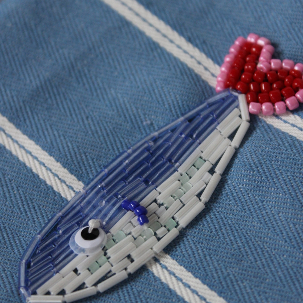 Blue Sardine Coin Purse