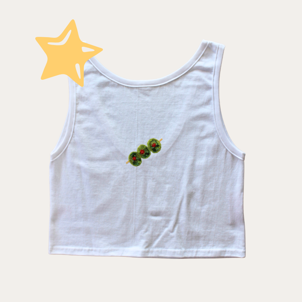 Beaded Olives Tank Top