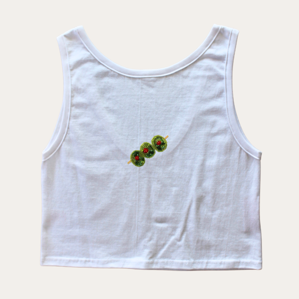 Beaded Olives Tank Top